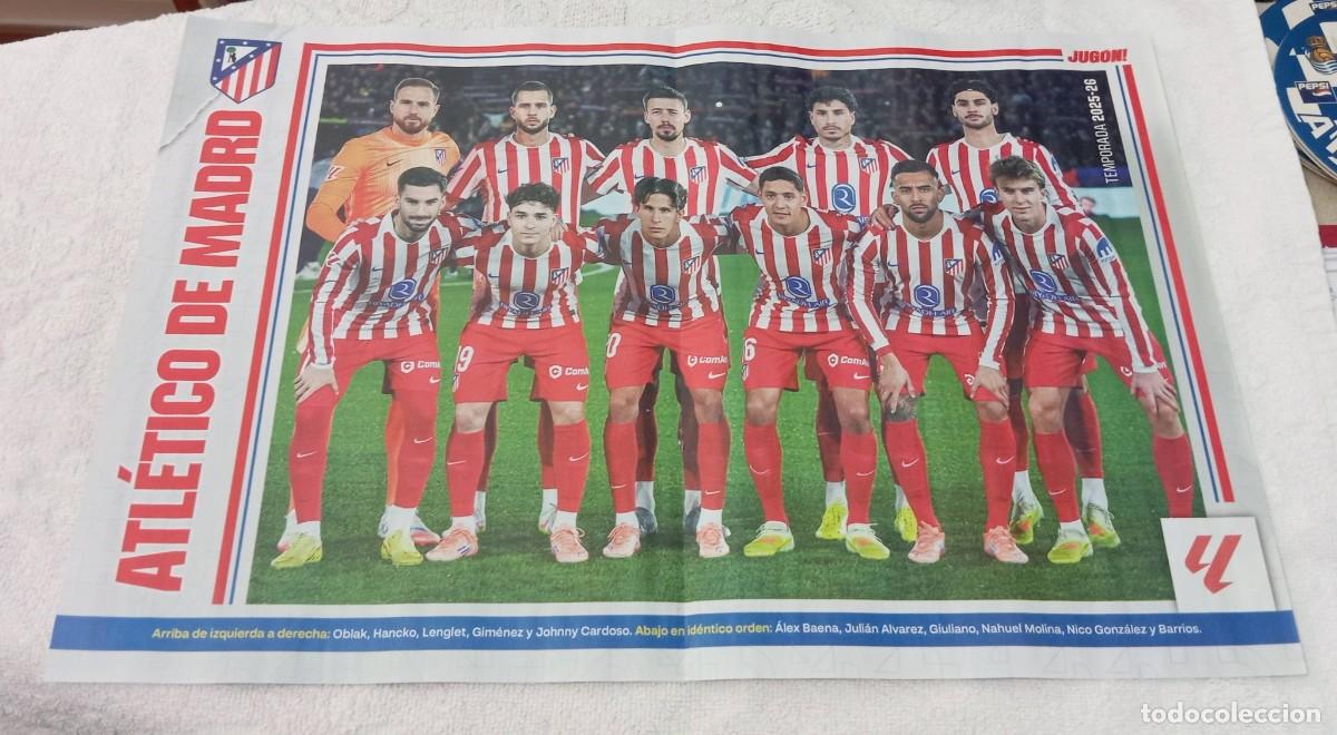 Coleccionismo deportivo: -POSTER DE FUTBOL DEL AT.MADRID TEMPORADA 25-26