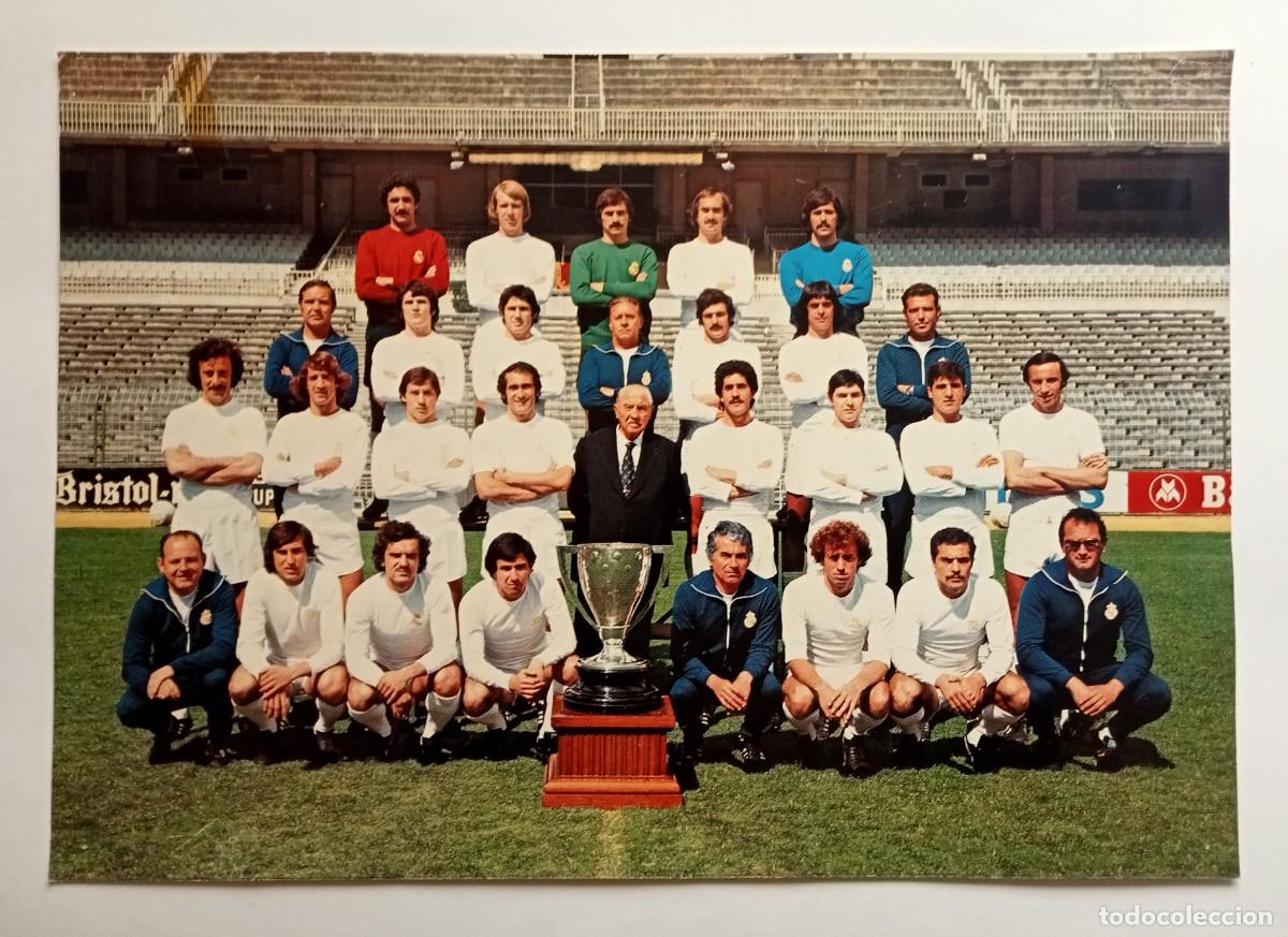 Coleccionismo deportivo: 1977-78 REAL MADRID - CAMPE&Oacute;N DE LIGA 1977-78 - POSTER
