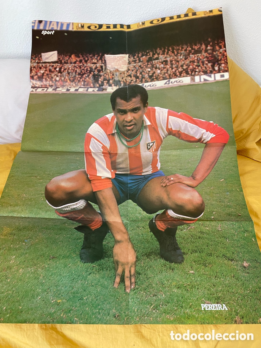 Coleccionismo deportivo: P&oacute;ster-Revista Gigante Atl&eacute;tico de Madrid Campe&oacute;n de Liga 1976-77 - Formato 100x65 cm