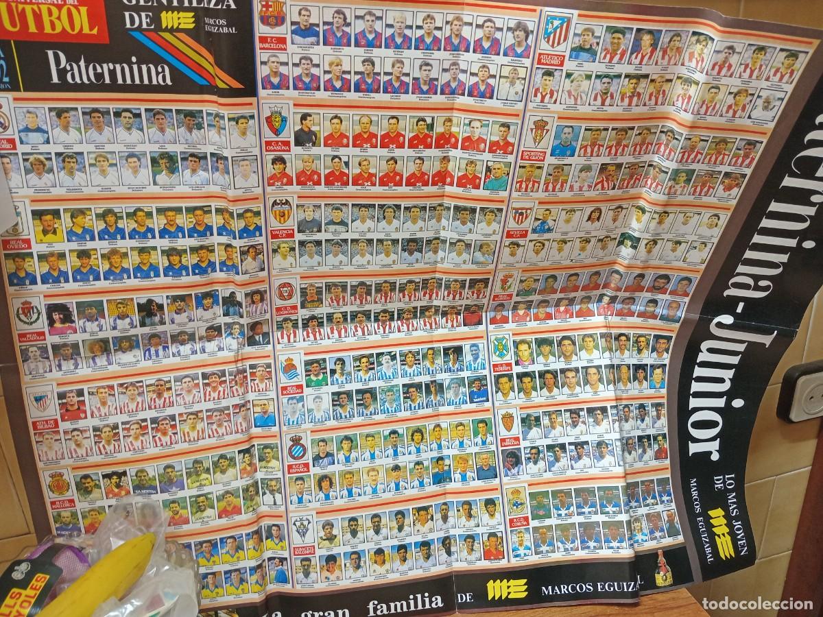 Coleccionismo deportivo: POSTER GIGANTE - LIGA 91-92 - ENCICLOPEDIA UNIVERSAL DEL FUTBOL