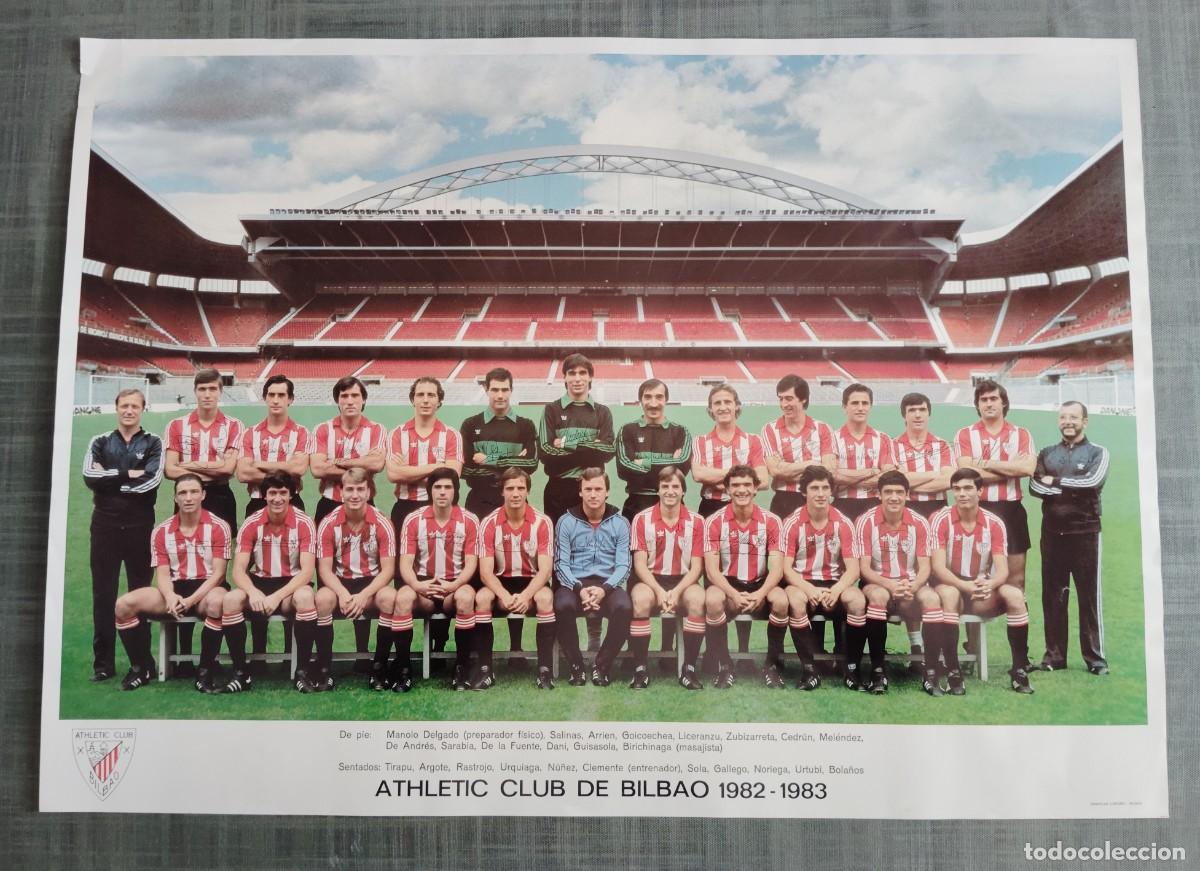 Coleccionismo deportivo: ATHLETIC CLUB BILBAO.1982-1983.FIRMA DE TODOS LOS JUGADORES. ENVIO CERTIFICADO INCLUIDO .