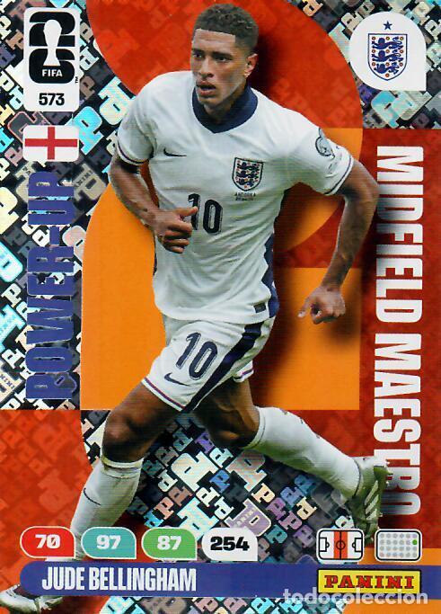 Coleccionismo deportivo: PANINI ADRENALYN MUNDIAL WORLD CUP 2026 - POWER UP N&ordm; 573 - JUDE BELLINGHAM - INGLATERRA