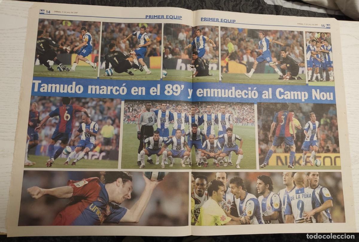 Coleccionismo deportivo: P&Oacute;STER DEL TAMUDAZO EN EL CAMP NOU &middot; Extra&iacute;do del diario Blanc i Blau del 11 de junio de 2007