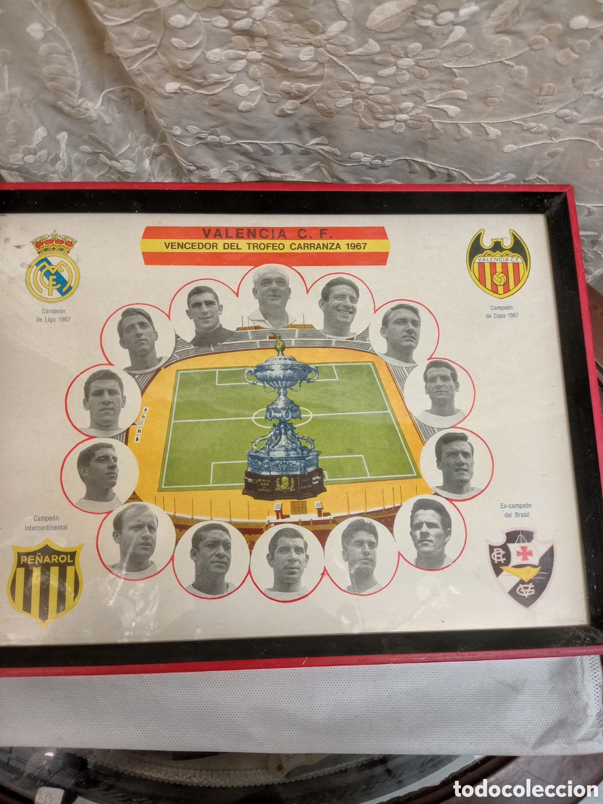 Coleccionismo deportivo: Cartel futbol Valencia C.F