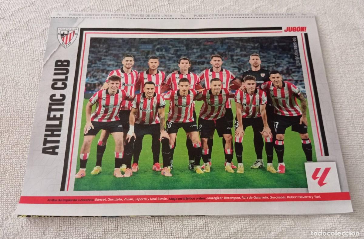 Coleccionismo deportivo: -POSTER DE FUTBOL DEL ATH.BILBAO TEMPORADA 25-26
