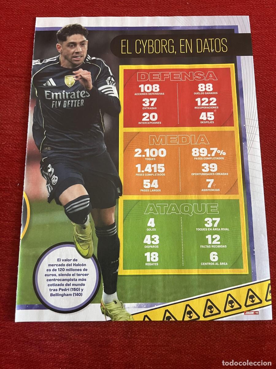 Coleccionismo deportivo: CARTEL POSTER REVISTA JUGON VALVERDE REAL MADRID TEMPORADA 2025 2026