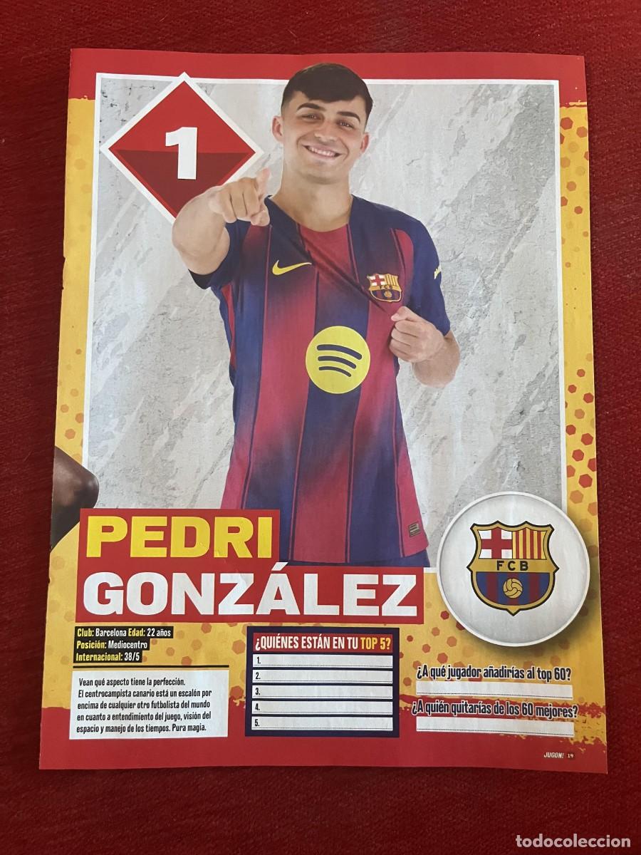 Coleccionismo deportivo: CARTEL POSTER REVISTA JUGON PEDRI BARCELONA NICO GONZALEZ ATLETICO MADRID TEMPORADA 2025 2026