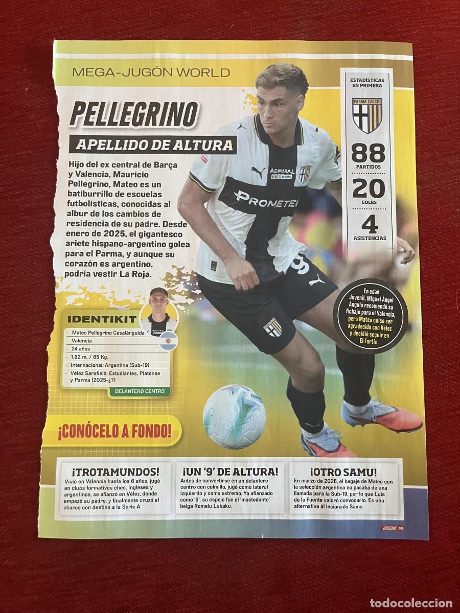 Coleccionismo deportivo: CARTEL POSTER REVISTA JUGON PELLEGRINO PARMA TEMPORADA 2025 2026