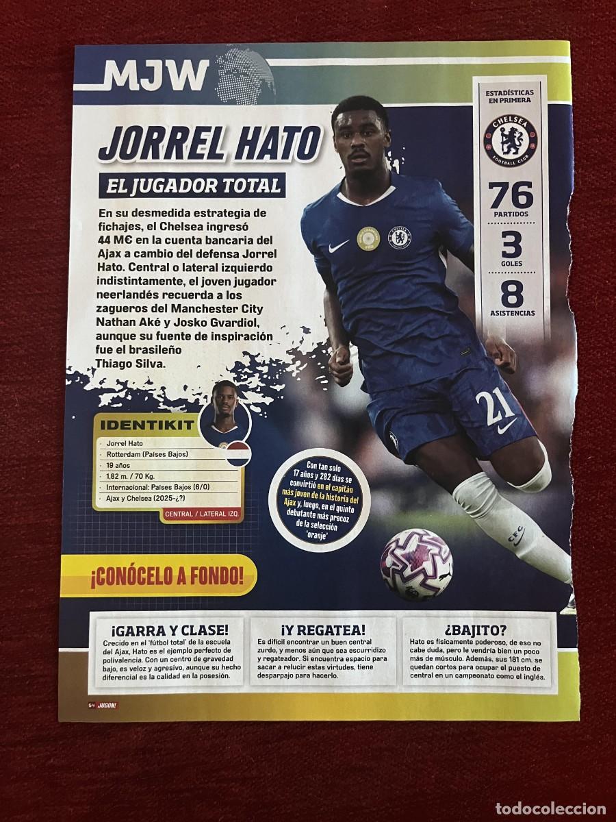 Coleccionismo deportivo: CARTEL POSTER REVISTA JUGON JORREL HATO CHELSEA TEMPORADA 2025 2026
