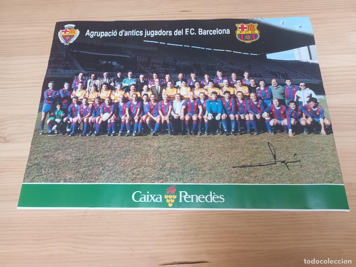 Collectionnisme sportif: CARTEL POSTER AGRUPACIO D'ANTICS JUGADORS FUTBOL CLUB BARCELONA. KUBALA, FUSTE ETC.