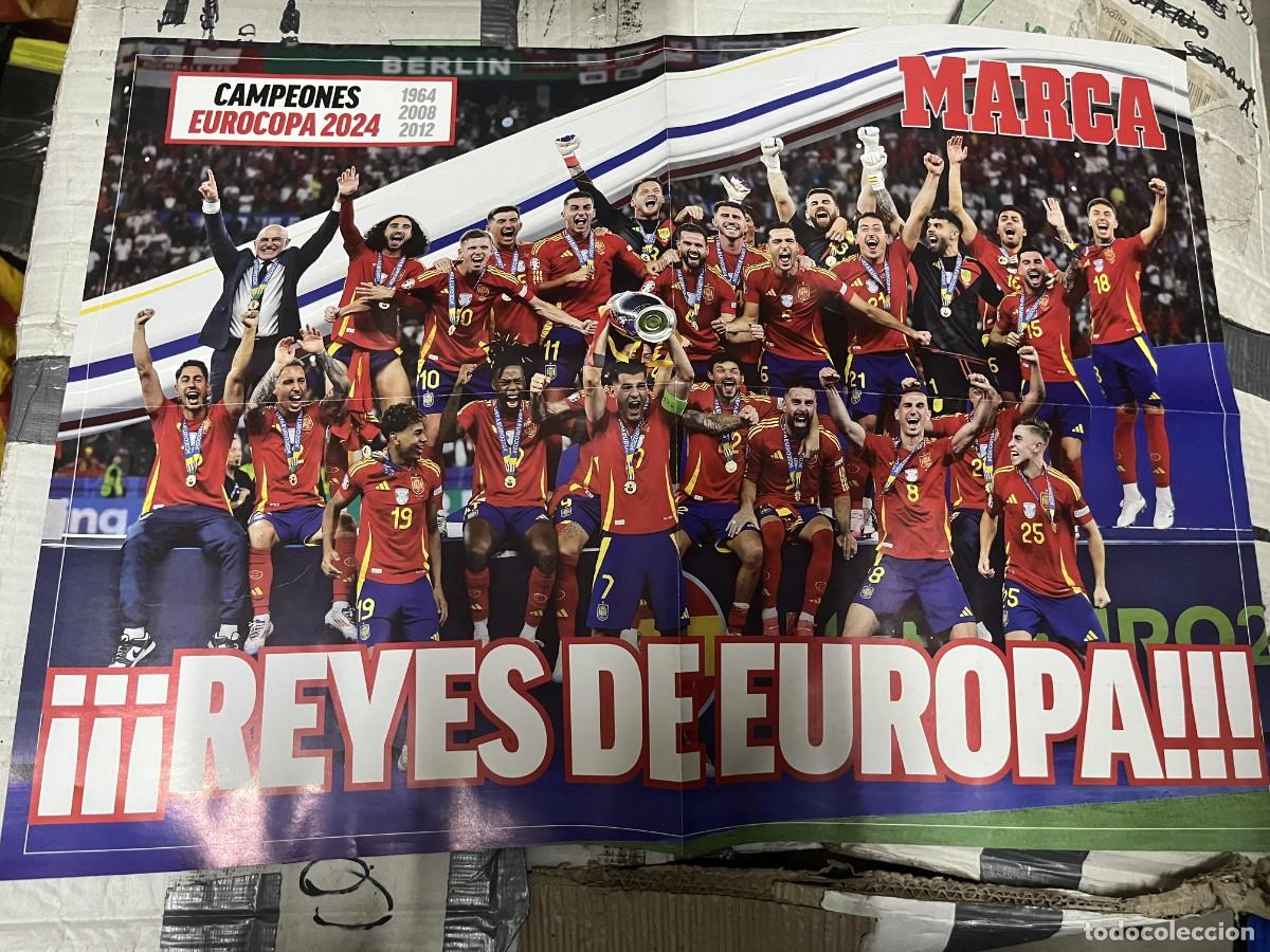 Coleccionismo deportivo: CARTEL POSTER MARCA CAMPEON EURO EUROCOPA 2024 ESPA&Ntilde;A SELECCION ESPA&Ntilde;OLA LAMINE YAMAL NICO WILLIAMS