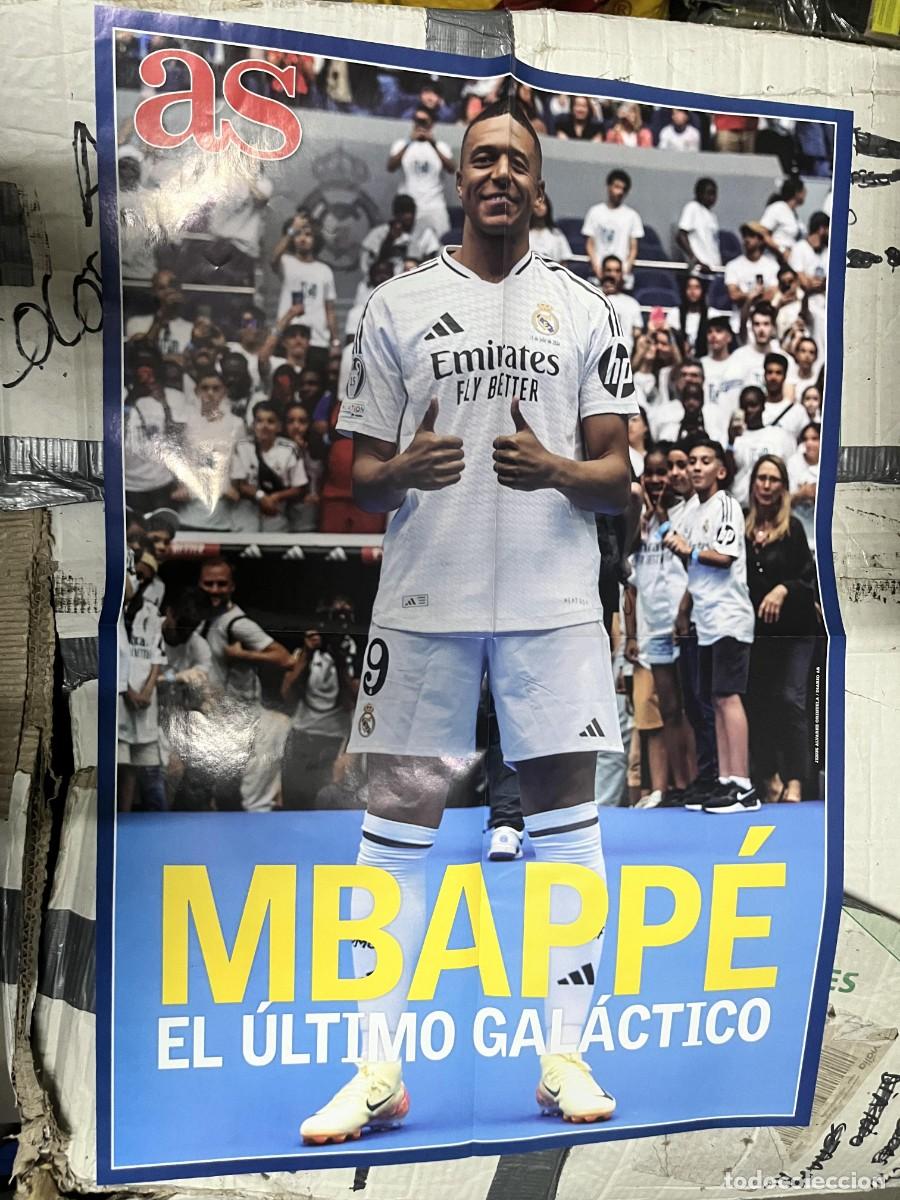 Coleccionismo deportivo: CARTEL POSTER AS MBAPPE EL ULTIMO GALACTICO REAL MADRID