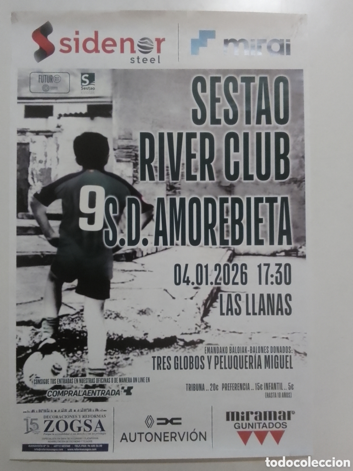 Coleccionismo deportivo: Cartel Temporada 2025-26 Segunda Federaci&oacute;n Sestao River Club &bull; S. D. Amorebieta.