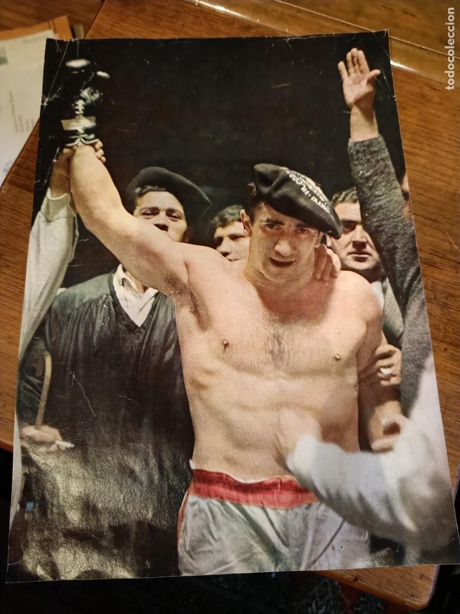 Coleccionismo deportivo: BOXEO - POSTER BOXEADOR URTAIN DE REVISTA A&Ntilde;OS 70