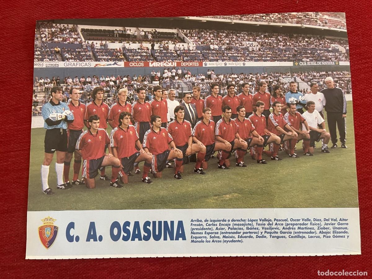 Coleccionismo deportivo: CARTEL POSTER DON BALON PLANTILLA TEMPORADA 95 96 1995 1996 OSASUNA
