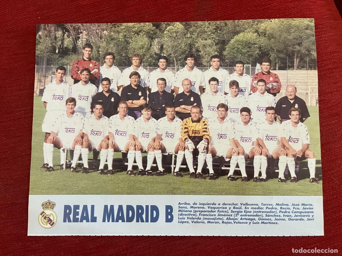 Coleccionismo deportivo: CARTEL POSTER DON BALON PLANTILLA TEMPORADA 95 96 1995 1996 REAL MADRID B CASTILLA