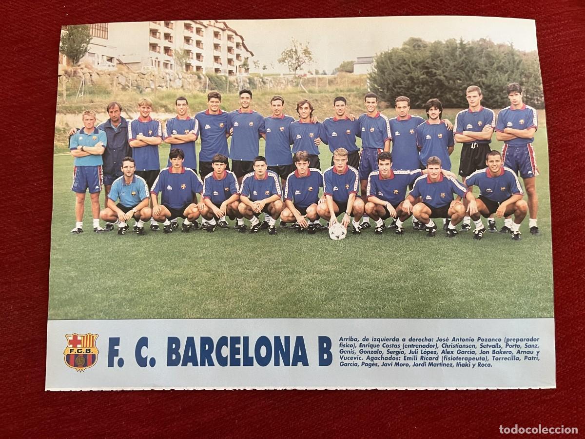 Coleccionismo deportivo: CARTEL POSTER DON BALON PLANTILLA TEMPORADA 95 96 1995 1996 BARCELONA B ATLETICO