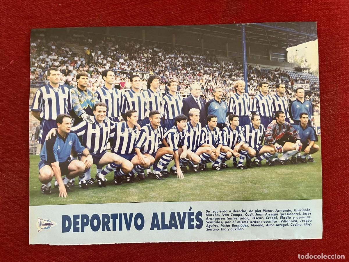 Coleccionismo deportivo: CARTEL POSTER DON BALON PLANTILLA TEMPORADA 95 96 1995 1996 DEPORTIVO ALAVES