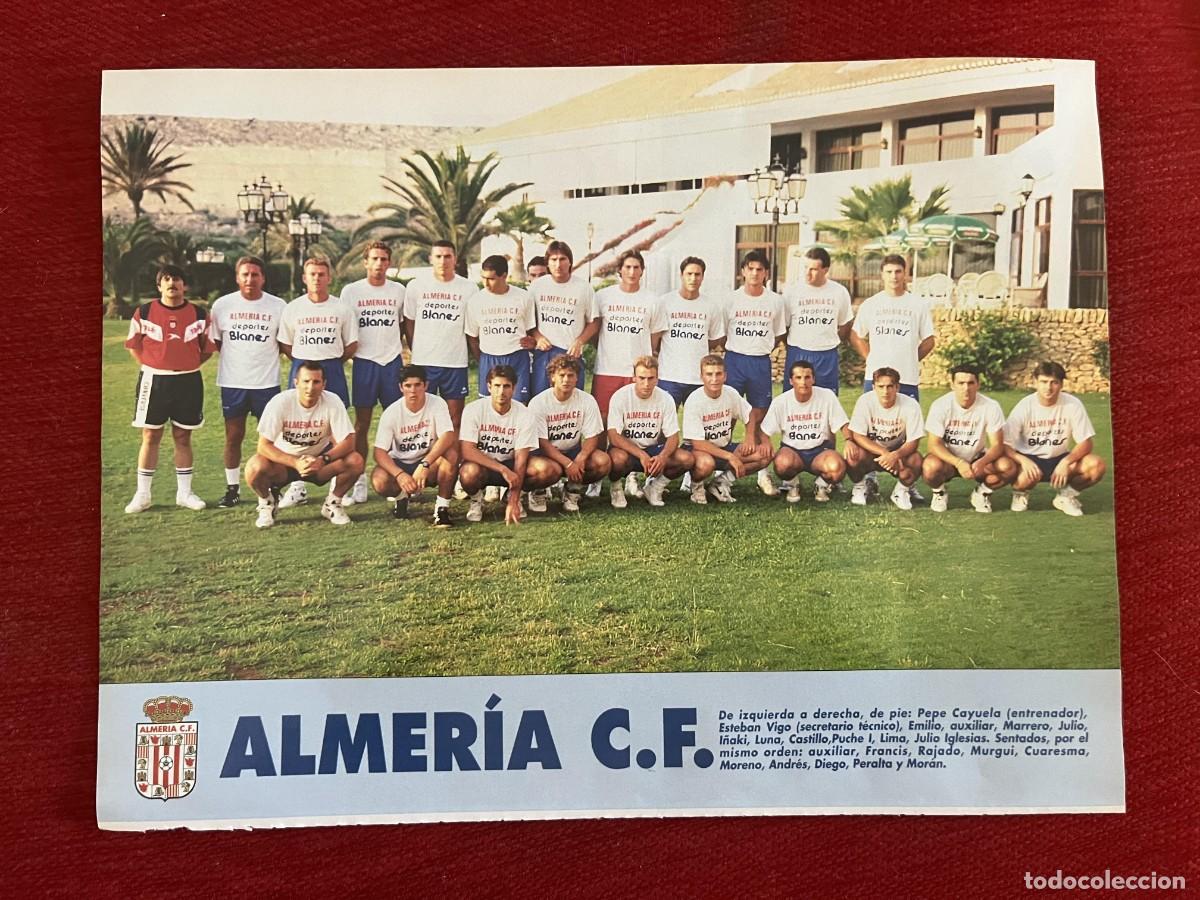 Coleccionismo deportivo: CARTEL POSTER DON BALON PLANTILLA TEMPORADA 95 96 1995 1996 ALMERIA