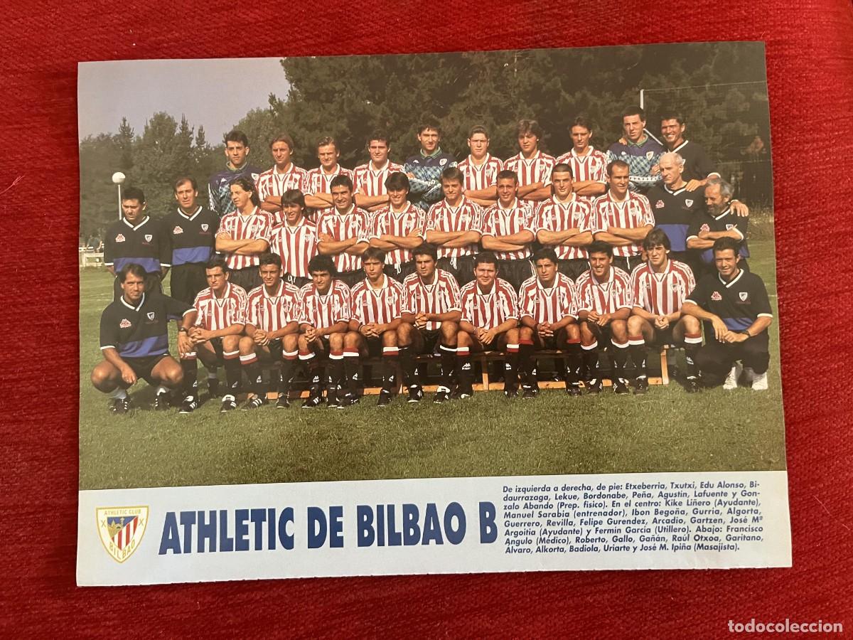 Coleccionismo deportivo: CARTEL POSTER DON BALON PLANTILLA TEMPORADA 95 96 1995 1996 BILBAO ATHLETIC B