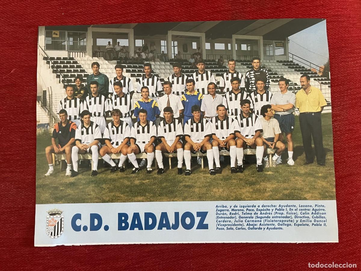 Coleccionismo deportivo: CARTEL POSTER DON BALON PLANTILLA TEMPORADA 95 96 1995 1996 BADAJOZ