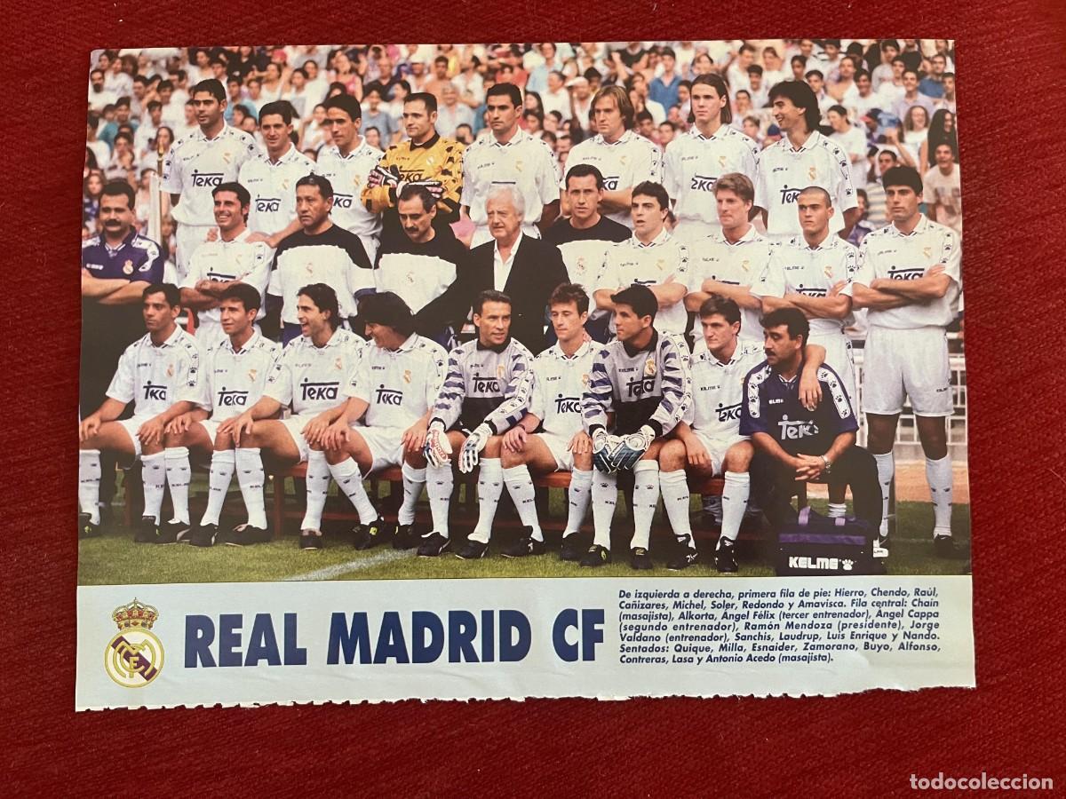 Coleccionismo deportivo: CARTEL POSTER DON BALON PLANTILLA TEMPORADA 95 96 1995 1996 REAL MADRID