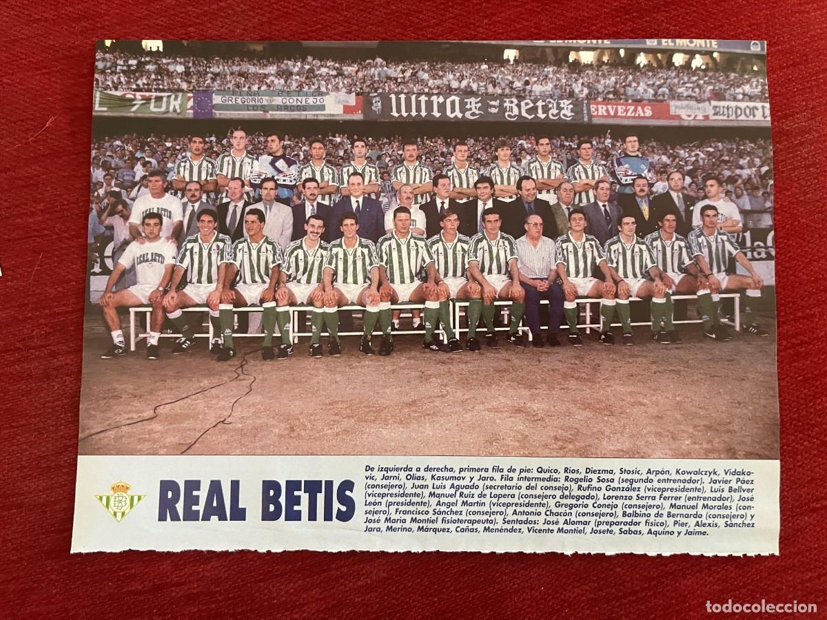 Coleccionismo deportivo: CARTEL POSTER DON BALON PLANTILLA TEMPORADA 95 96 1995 1996 REAL BETIS BALOMPIE