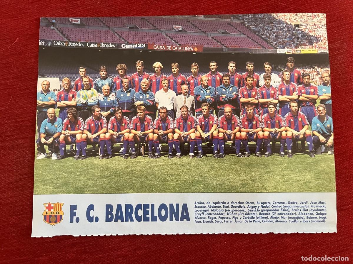 Coleccionismo deportivo: CARTEL POSTER DON BALON PLANTILLA TEMPORADA 95 96 1995 1996 FUTBOL CLUB BARCELONA