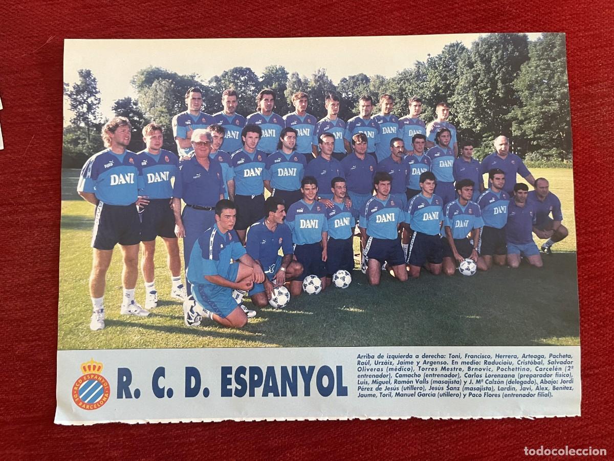 Coleccionismo deportivo: CARTEL POSTER DON BALON PLANTILLA TEMPORADA 95 96 1995 1996 ESPA&Ntilde;OL ESPANYOL