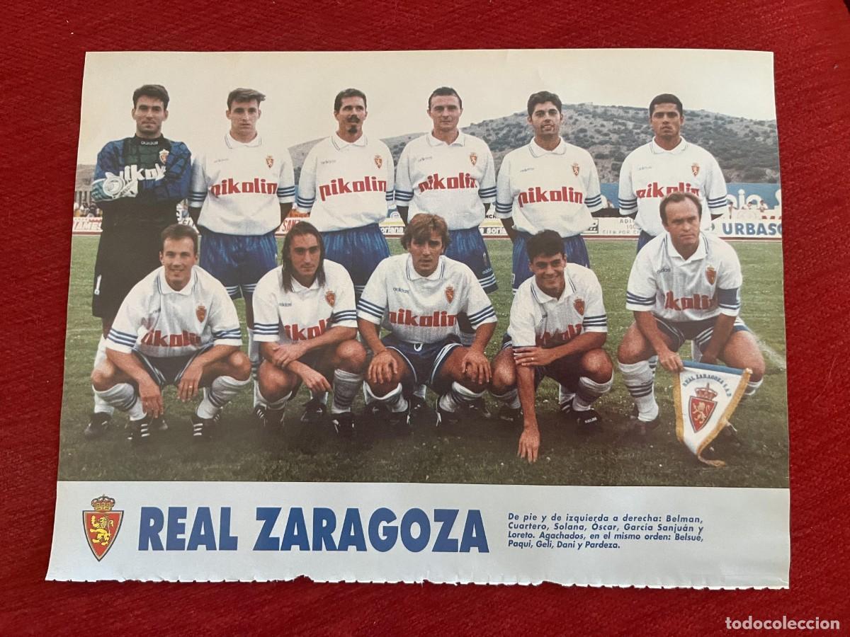 Coleccionismo deportivo: CARTEL POSTER DON BALON PLANTILLA TEMPORADA 95 96 1995 1996 REAL ZARAGOZA