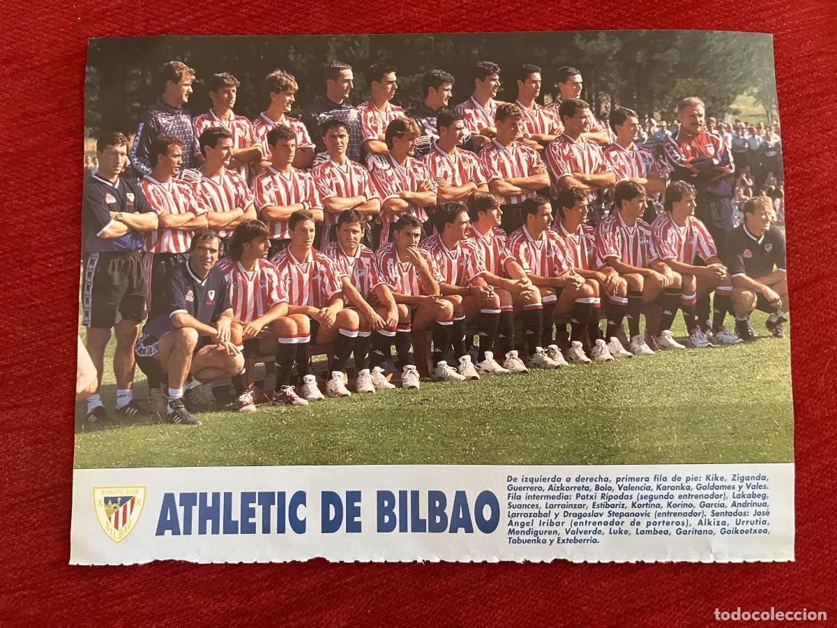 Coleccionismo deportivo: CARTEL POSTER DON BALON PLANTILLA TEMPORADA 95 96 1995 1996 ATHLETIC CLUB BILBAO