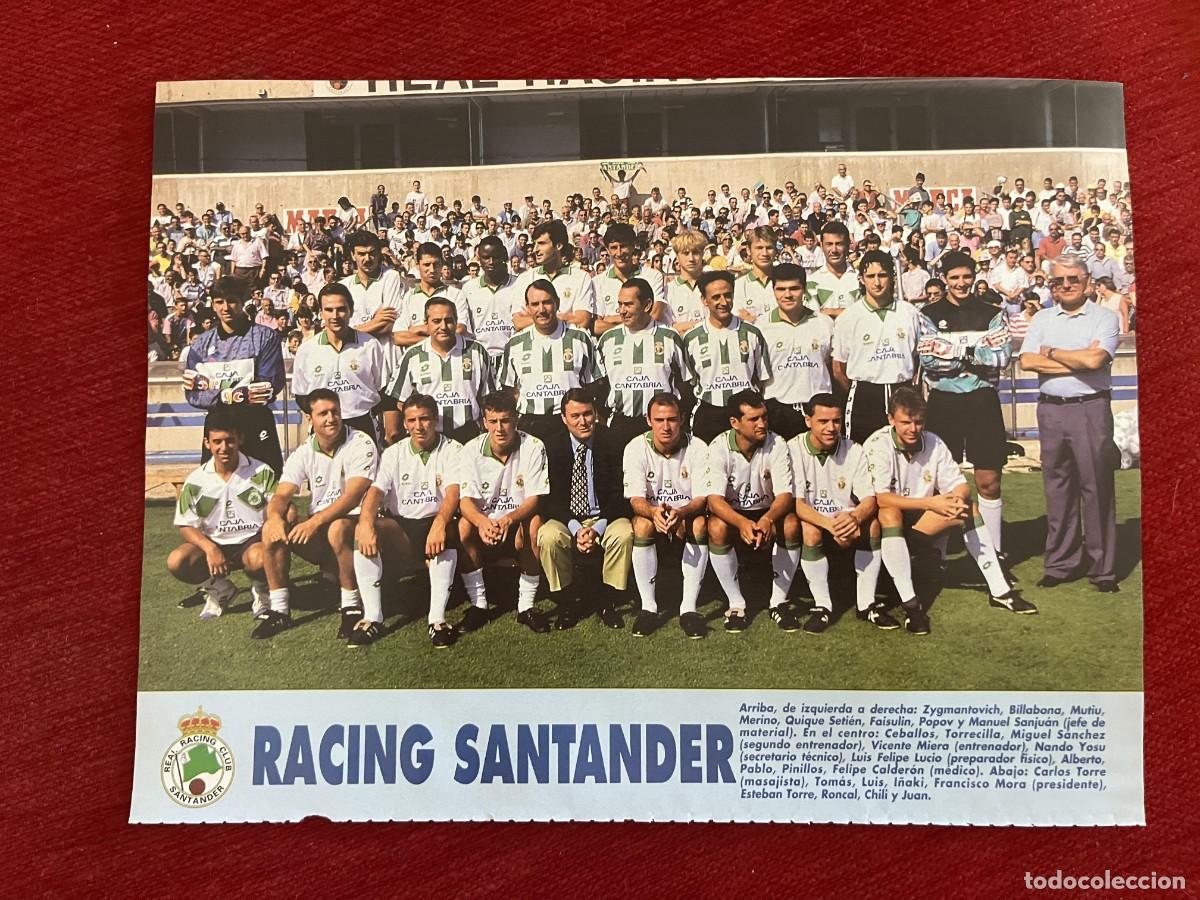 Coleccionismo deportivo: CARTEL POSTER DON BALON PLANTILLA TEMPORADA 95 96 1995 1996 RACING SANTANDER