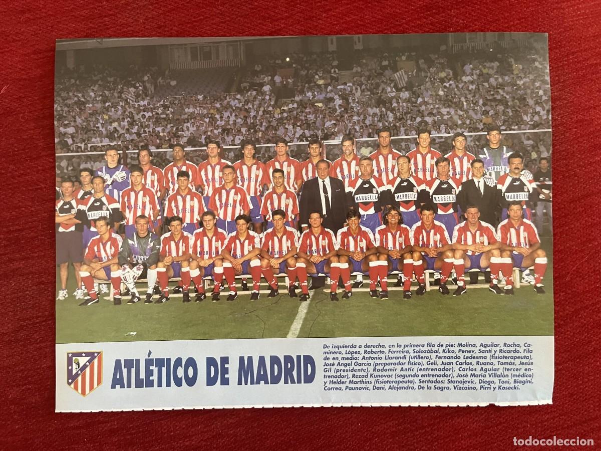 Coleccionismo deportivo: CARTEL POSTER DON BALON PLANTILLA TEMPORADA 95 96 1995 1996 ATLETICO MADRID CAMPEON LIGA