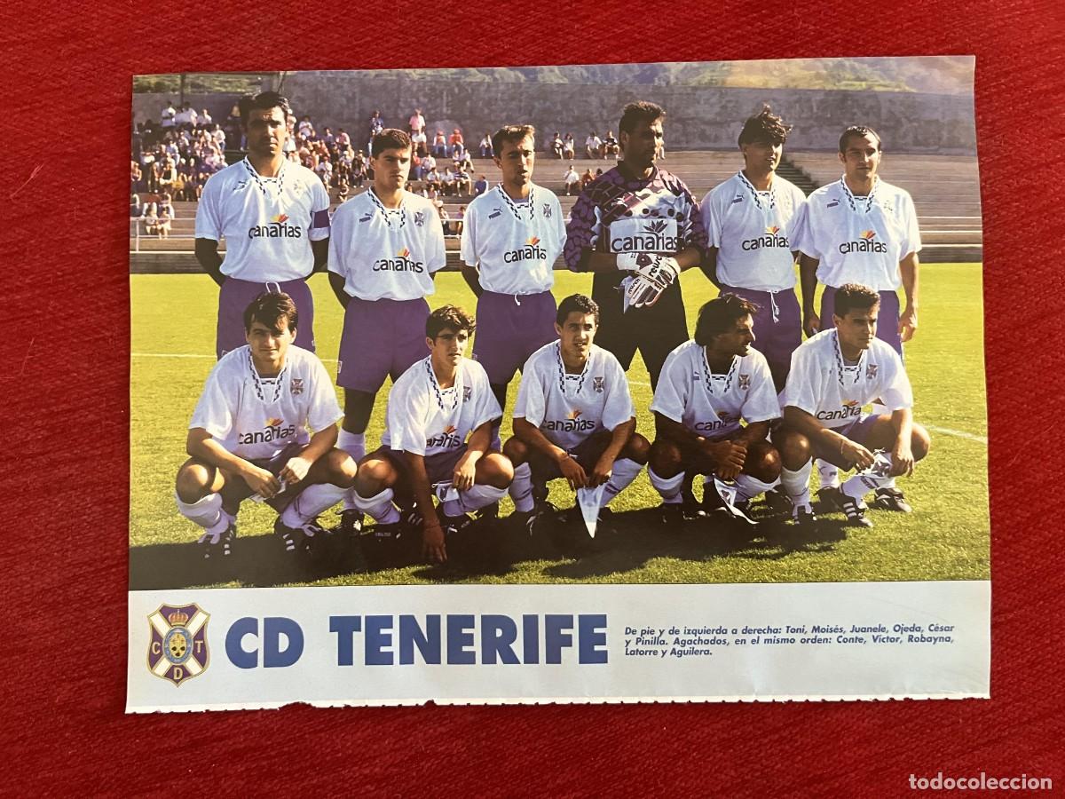 Coleccionismo deportivo: CARTEL POSTER DON BALON PLANTILLA TEMPORADA 95 96 1995 1996 TENERIFE ONCE ALINEACION