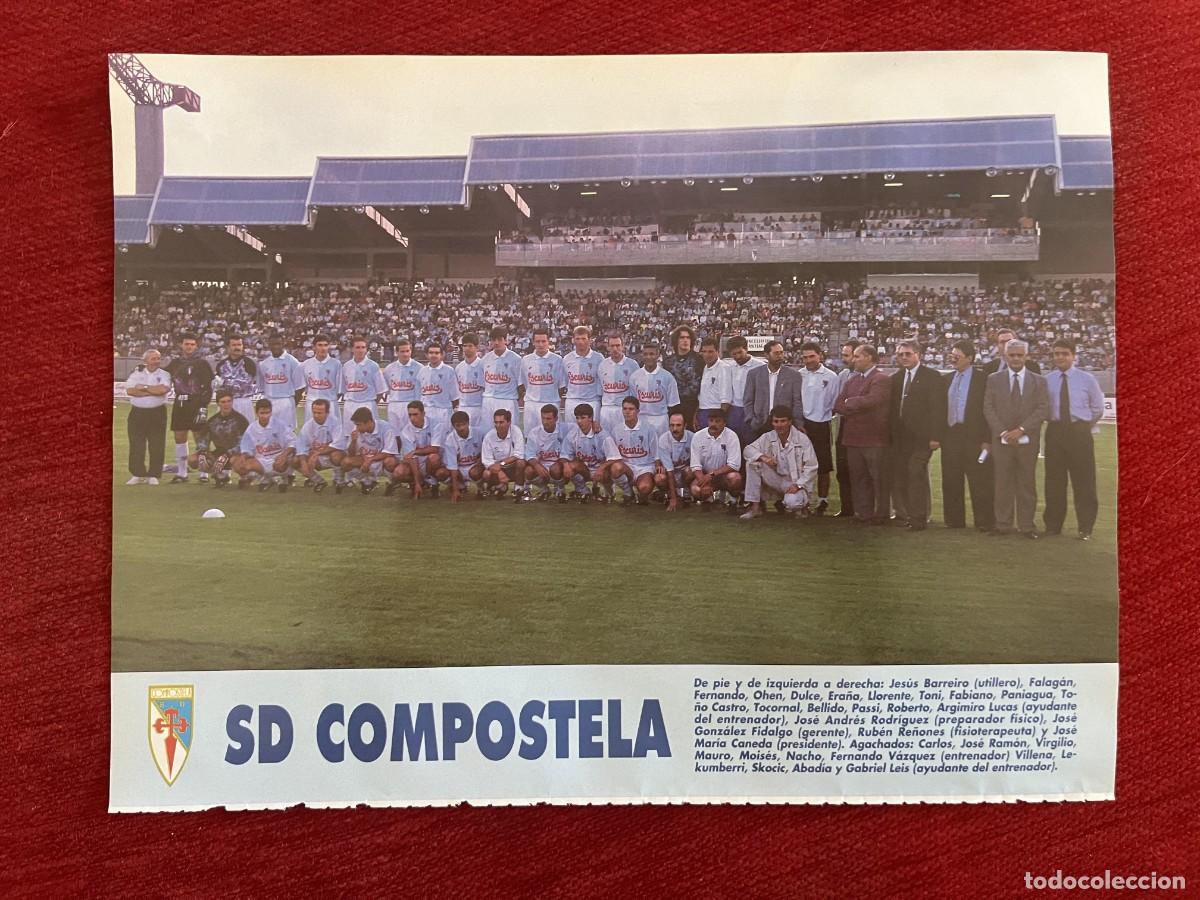 Coleccionismo deportivo: CARTEL POSTER DON BALON PLANTILLA TEMPORADA 95 96 1995 1996 COMPOSTELA
