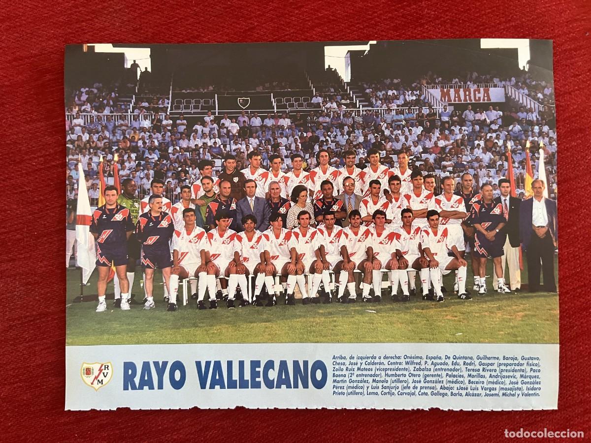 Coleccionismo deportivo: CARTEL POSTER DON BALON PLANTILLA TEMPORADA 95 96 1995 1996 RAYO VALLECANO