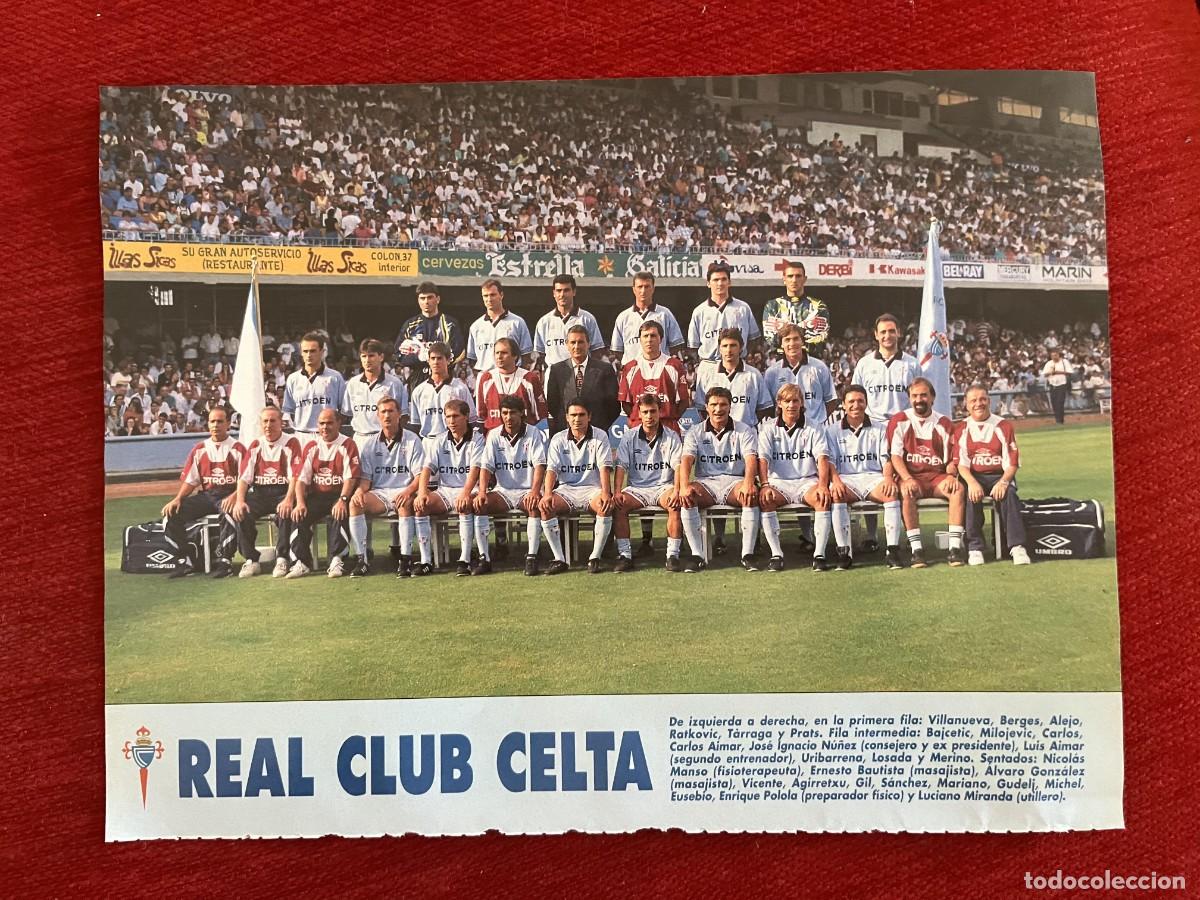 Coleccionismo deportivo: CARTEL POSTER DON BALON PLANTILLA TEMPORADA 95 96 1995 1996 CELTA DE VIGO