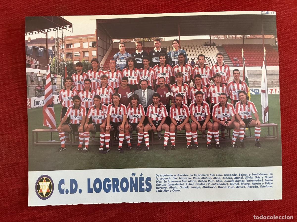 Coleccionismo deportivo: CARTEL POSTER DON BALON PLANTILLA TEMPORADA 95 96 1995 1996 LOGRO&Ntilde;ES
