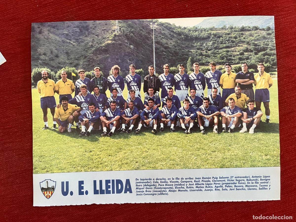 Coleccionismo deportivo: CARTEL POSTER DON BALON PLANTILLA TEMPORADA 95 96 1995 1996 LLEIDA LERIDA