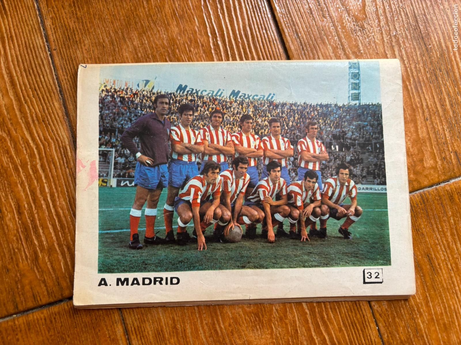 Coleccionismo deportivo: FOTOGRAFIA DE ALINEACION DEL ATLETICO DE MADRID A&Ntilde;OS 70 CON GARATE LUIS ARAGONES IRURETA OVEJERO E