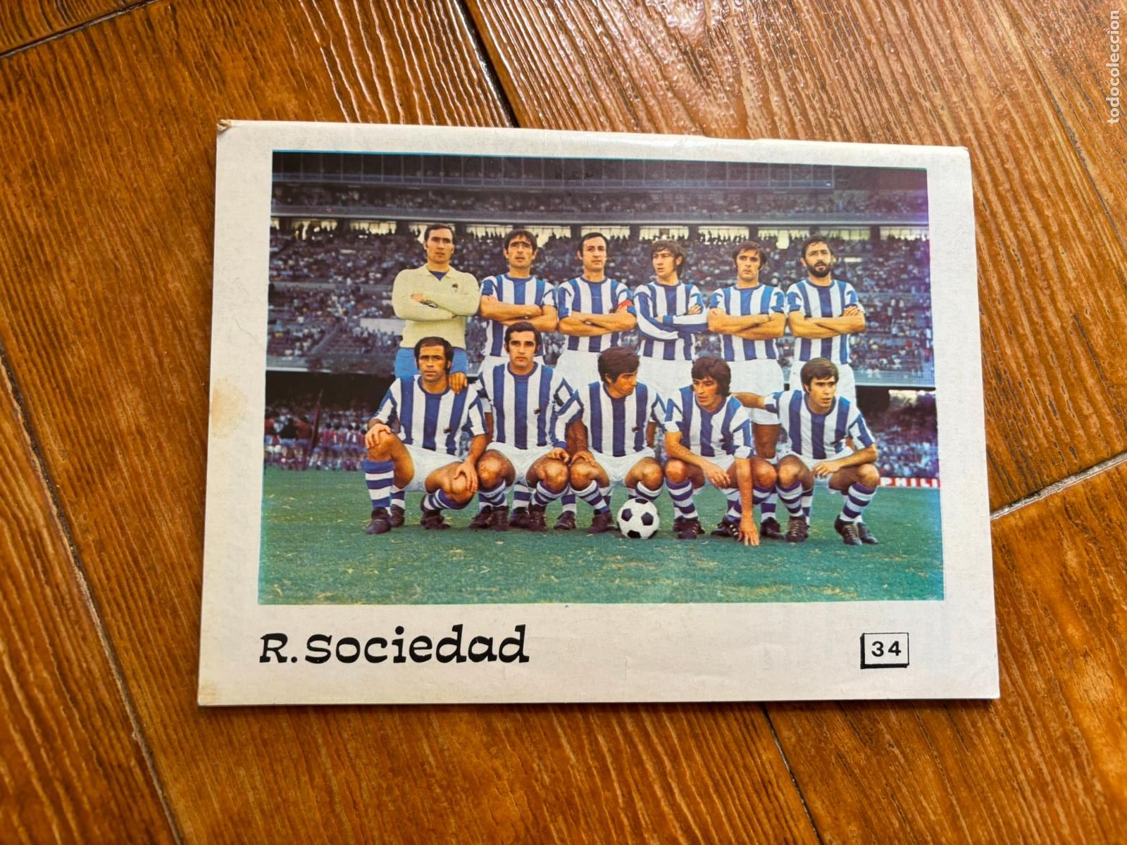 Coleccionismo deportivo: FOTOGRAFIA DE ALINEACION DE LA REAL SOCIEDAD A&Ntilde;OS 70