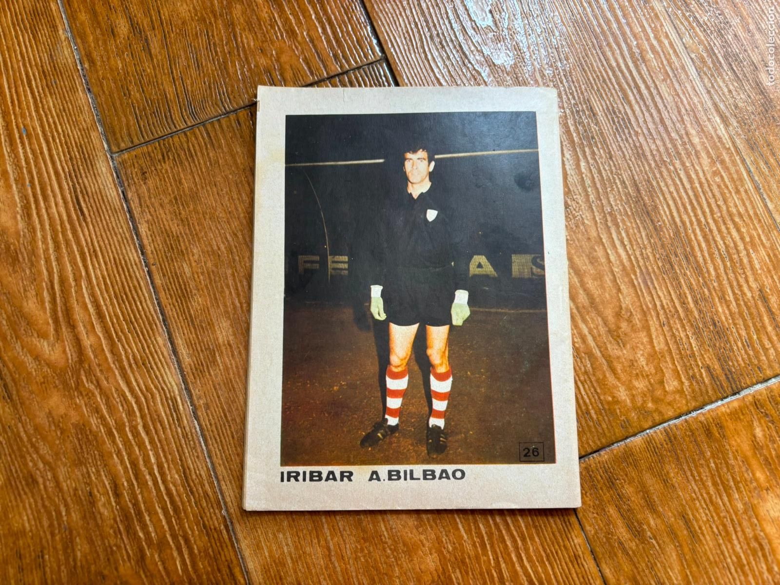 Coleccionismo deportivo: FOTOGRAFIA DE IRIBAR DEL ATHLETIC DE BILBAO A&Ntilde;OS 70