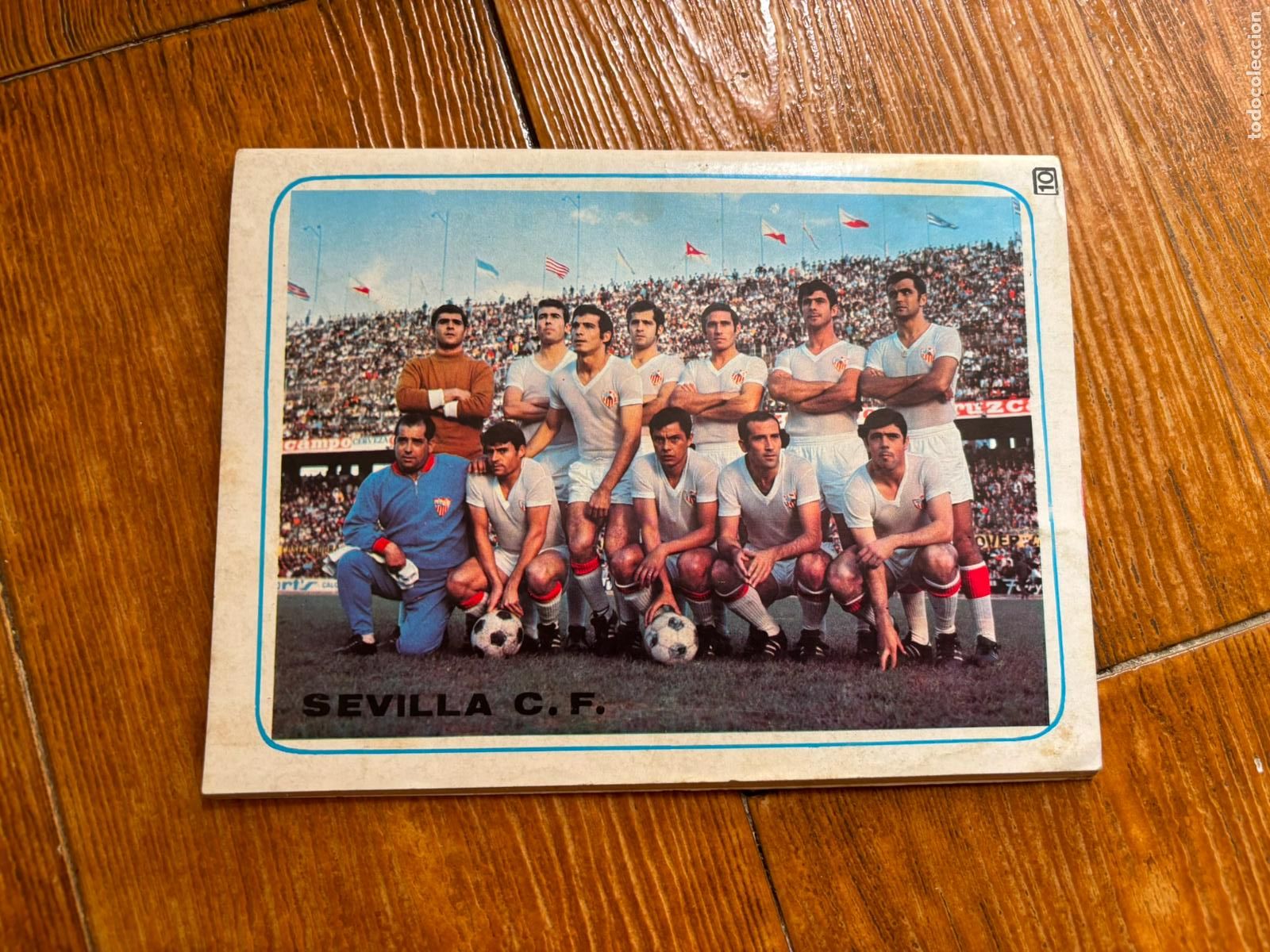 Coleccionismo deportivo: FOTOGRAFIA DE ALINEACION DEL SEVILLA A&Ntilde;OS 70