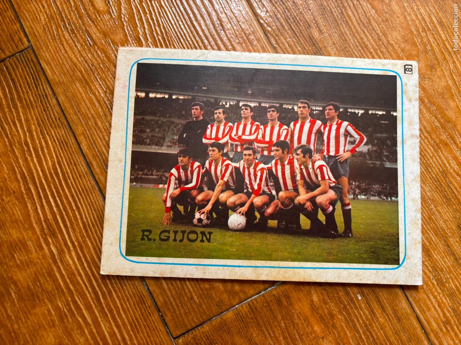 Coleccionismo deportivo: FOTOGRAFIA DE ALINEACION DEL SPORTING DE GIJON A&Ntilde;OS 70 CON QUINI CASTRO ETC