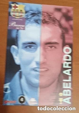 Coleccionismo deportivo: LAMINA FICHA ABELARDO BAR&Ccedil;A 96-97