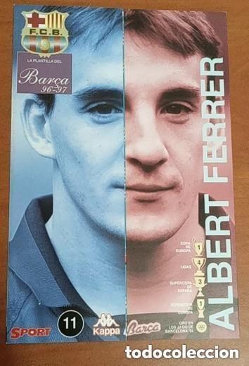 Coleccionismo deportivo: LAMINA FICHA ALBERT FERRER BAR&Ccedil;A 96-97