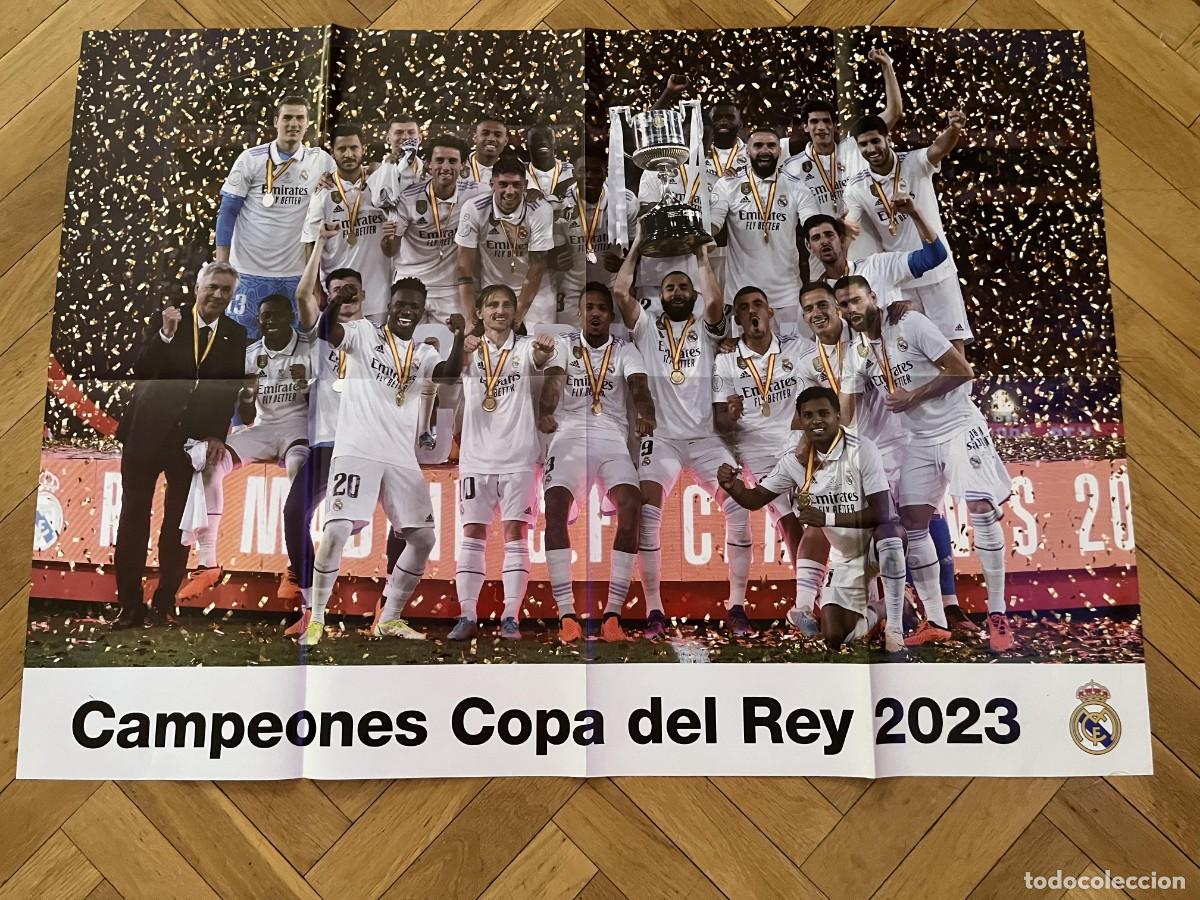 Coleccionismo deportivo: GRAN CARTEL POSTER OFICIAL REAL MADRID CAMPEONES COPA DEL REY 23 2023 PLANTILLA
