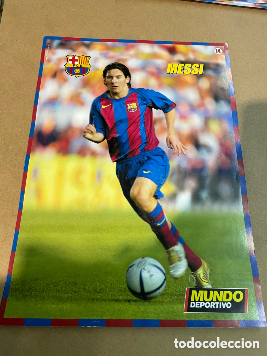 Coleccionismo deportivo: Laminas Mundo deportivo Messi