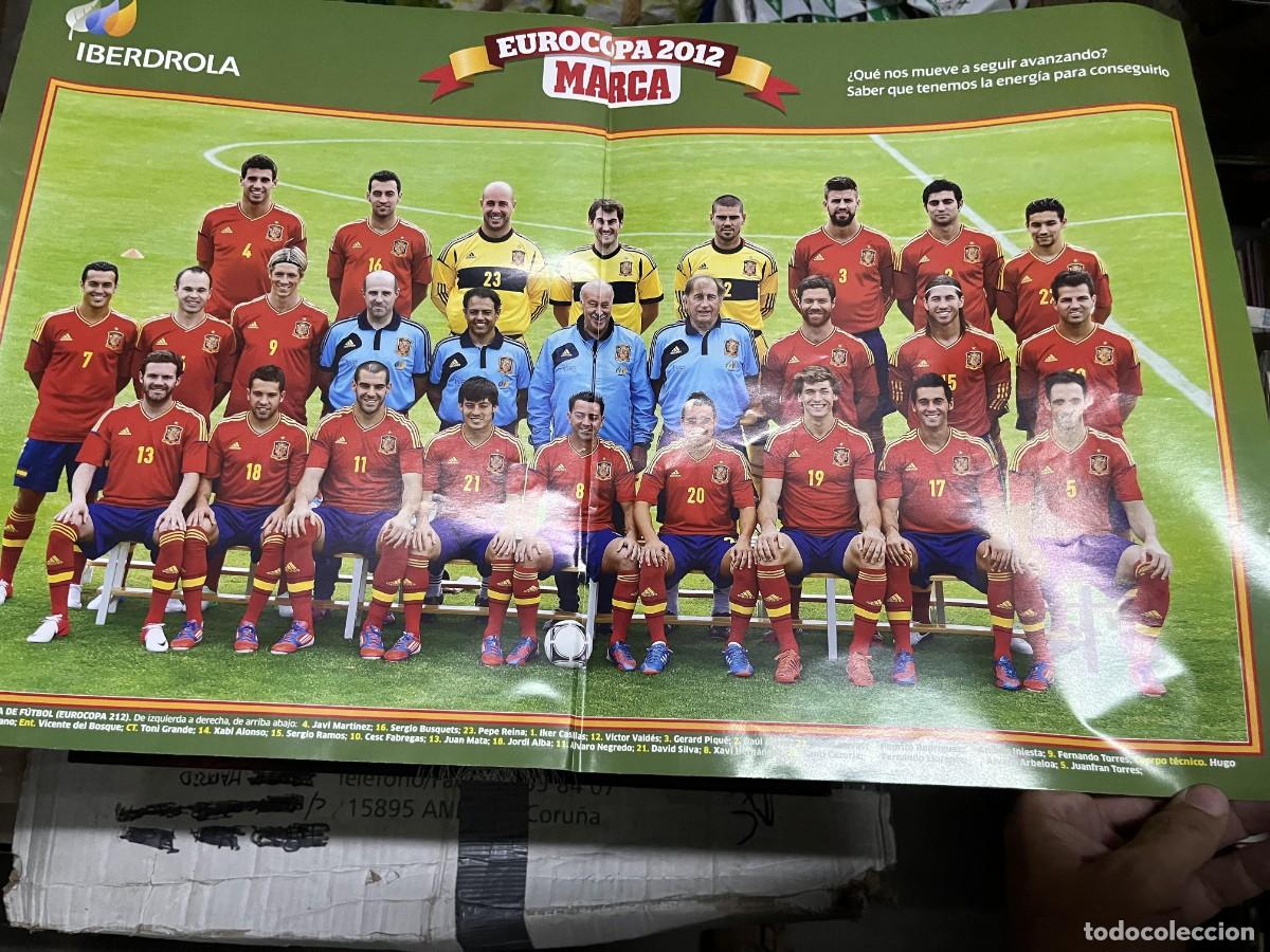 Coleccionismo deportivo: GRAN POSTER PLANTILLA SELECCION ESPA&Ntilde;OLA ESPA&Ntilde;A EURO EUROCOPA 2012 IBERDROLA