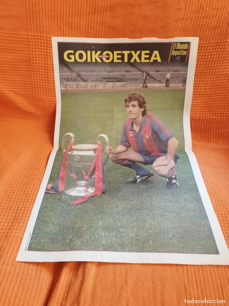 Coleccionismo deportivo: Poster mundo deportivo FC BARCELONA Goikoetxea bar&ccedil;a wembley 92